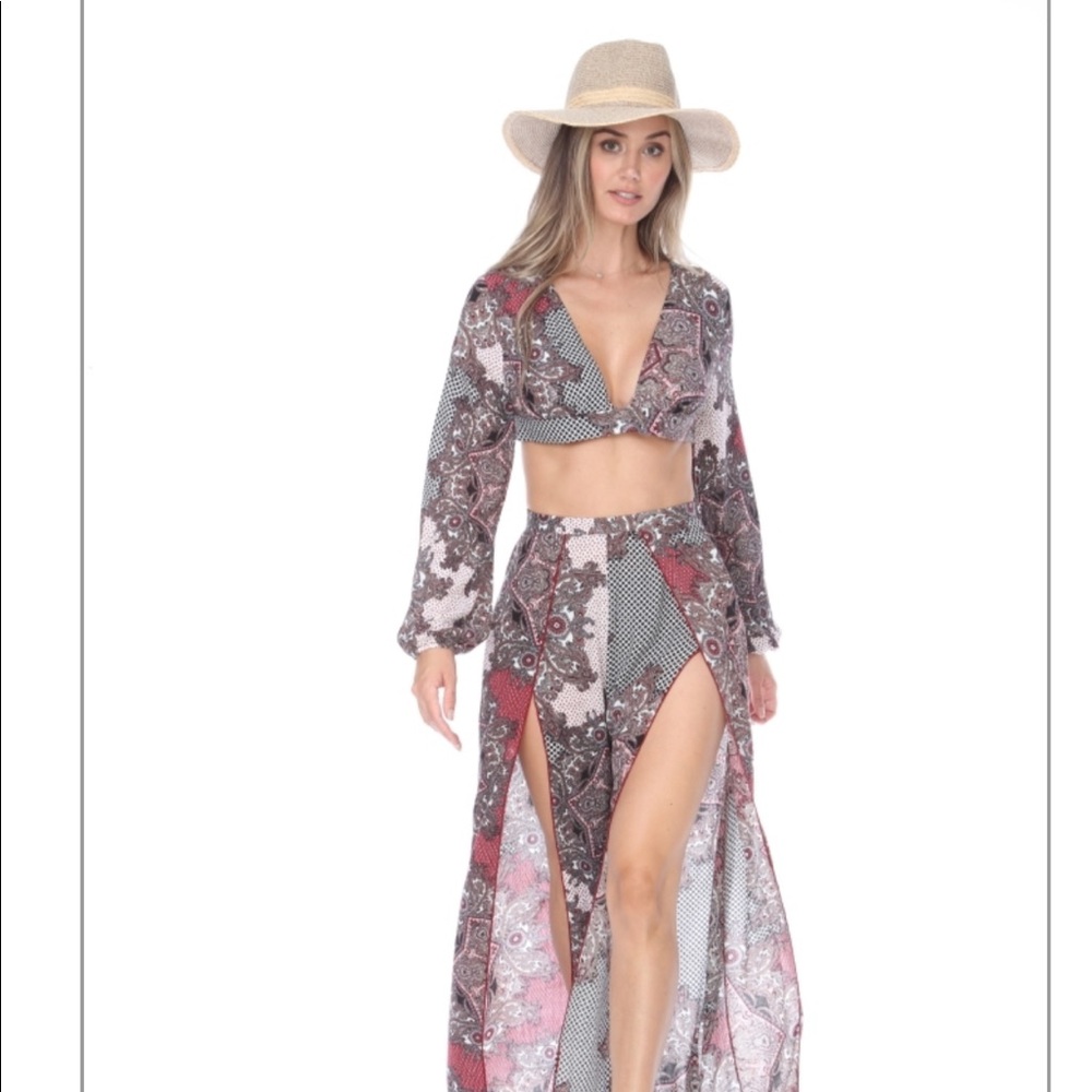 2 PC set crop top